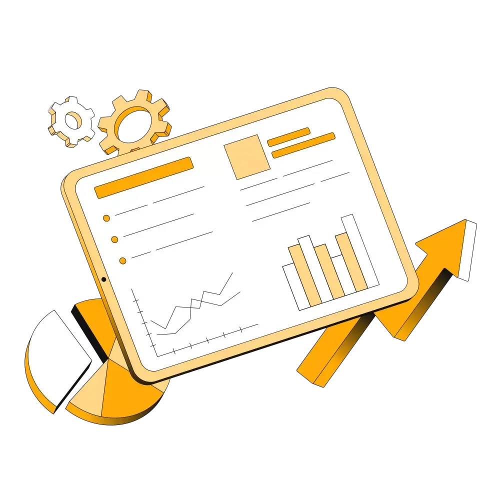 illustration de graphiques pour un rapport d'activité