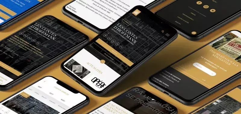 Website design for Lausanne Opera
